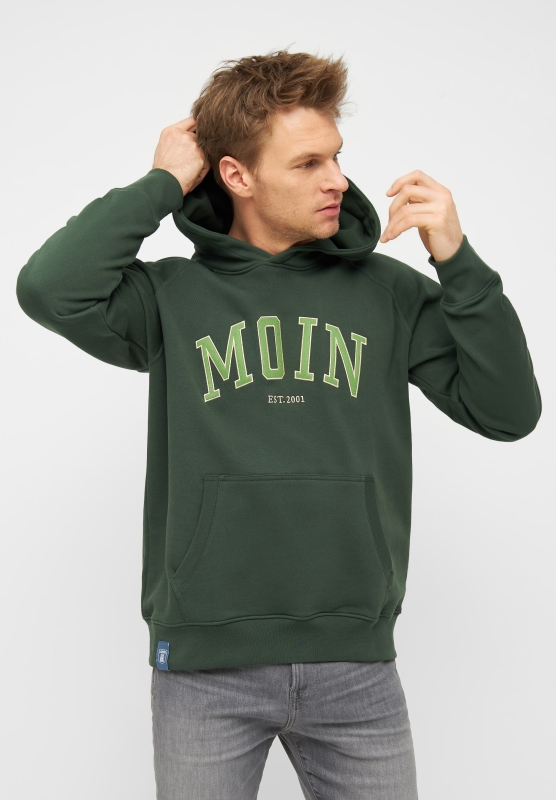 Moin Kapuzenpullover - kombu green